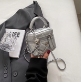 Embroidery Mini Chain Crossbody Bag Single Shoulder Square Bag HZ1024