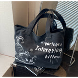 large capacity canvas commuter shoulder bag HZ1024