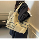 large capacity canvas commuter shoulder bag HZ1024