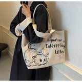 large capacity canvas commuter shoulder bag HZ1024