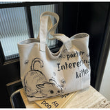 large capacity canvas commuter shoulder bag HZ1024