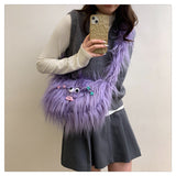 plush messenger bag cute shoulder dumpling bag HZ1024