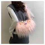 plush messenger bag cute shoulder dumpling bag HZ1024