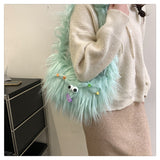 plush messenger bag cute shoulder dumpling bag HZ1024