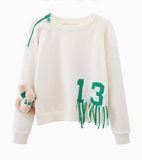 Tassel Bear Doll Long Sleeve Sweater HZ1024