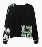 Tassel Bear Doll Long Sleeve Sweater HZ1024