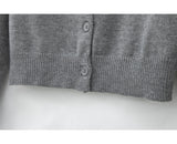 retro grey round neck long sleeve sweater HZ1024