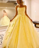 tulle lace long prom dress lace tulle evening dress HZ1024