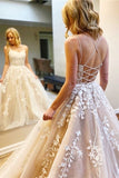 tulle lace long prom dress lace tulle evening dress HZ1024