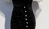 Mermaid Long Prom Dress, Black Evening Dress HZ1024