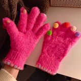 screen colorful ball warm gloves HZ1024
