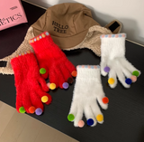 screen colorful ball warm gloves HZ1024