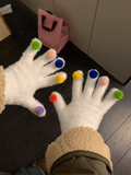 screen colorful ball warm gloves HZ1024