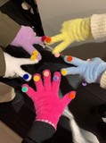 screen colorful ball warm gloves HZ1024