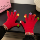 screen colorful ball warm gloves HZ1024