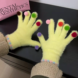 screen colorful ball warm gloves HZ1024