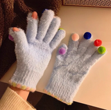 screen colorful ball warm gloves HZ1024