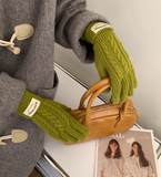screen winter warm knitted gloves HZ1024