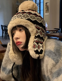 Flower Pattern Warm Beanie HZ1024