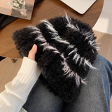 style all-match warm plush bucket hat HZ1024