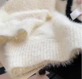 Cat Loose V-Neck Long Sleeve Sweater HZ1024