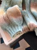 fox sweater with gradient stripes HZ1024