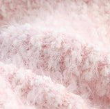 3D Flower Faux Mink Sweater HZ1024