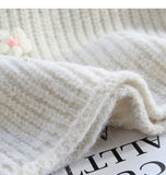 diamond-studded 3D flower pullover sweater HZ1024