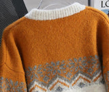 Isle Vintage Contrast Cardigan Sweater HZ1024