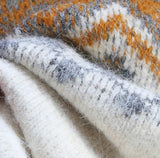 Isle Vintage Contrast Cardigan Sweater HZ1024