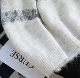 Isle Vintage Contrast Cardigan Sweater HZ1024