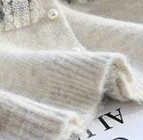 Isle Vintage Contrast Cardigan Sweater HZ1024