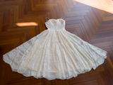 A-line Tulle Short Formal Dress, Apricot Homecoming Dress HZ1024