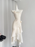 ruffled suspender dress birthday dress HZ1024