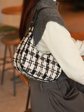 woolen crescent bag shoulder messenger bag HZ1024