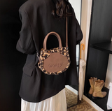 print plush patchwork tote bag crossbody bag HZ1024