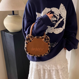 print plush patchwork tote bag crossbody bag HZ1024