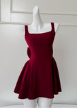 A-line Spaghetti Strap Short Prom Dress Homecoming Dress HZ1024
