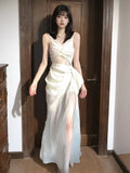 retro lace seaside holiday purple dress HZ1024