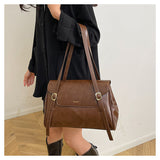 texture large capacity commuter shoulder bag HZ1024