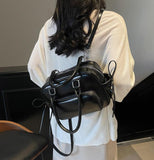 Retro Backpack Handbag HZ1024