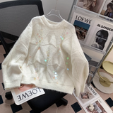 sequined knitted sweater HZ1024