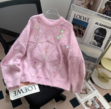 sequined knitted sweater HZ1024