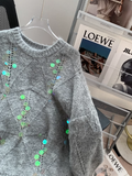 sequined knitted sweater HZ1024