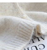 button simple knitted cardigan HZ1024