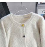 button simple knitted cardigan HZ1024