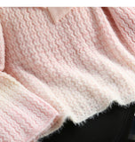 Lace-up Gradient Color Age-Reducing Knitted Sweater HZ1024