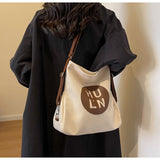 Capacity Commuter Shoulder Tote Bag Canvas Backpack HZ1024