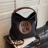 Capacity Commuter Shoulder Tote Bag Canvas Backpack HZ1024