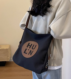 Capacity Commuter Shoulder Tote Bag Canvas Backpack HZ1024
